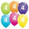 5 Ballons Chiffres 4 -J. Valentine Catalog Soldes 5 ballons chiffres 4