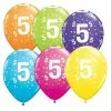 5 Ballons Chiffres 5 -J. Valentine Catalog Soldes 5 ballons chiffres 5