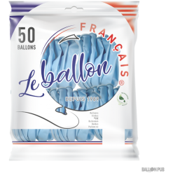 50 Ballons Bleu Pastel