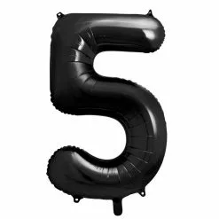 Ballon Anniversaire Chiffre 5 Noir