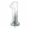 Ballon Mylar Chiffre 1 Argent 40cm -J. Valentine Catalog Soldes ballon mylar chiffre 1 argent 40cm