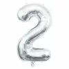 Ballon Mylar Chiffre 2 Argent 40cm 2 Ballon Mylar Chiffre 2 Argent 40cm -J. Valentine Catalog Soldes ballon mylar chiffre 2 argent 40cm