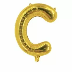 Ballon Mylar Lettre C Or 40cm