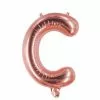Ballon Mylar Lettre C Rose Gold 100cm -J. Valentine Catalog Soldes ballon mylar lettre c or rose 100cm