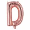 Ballon Mylar Lettre D Rose Gold 100cm