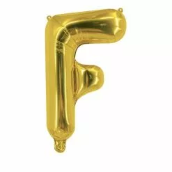 Ballon Mylar Lettre F Or 40cm