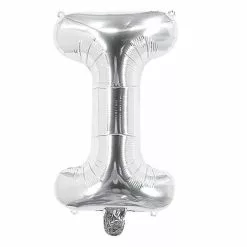 Ballon Mylar Lettre I Argent 40cm