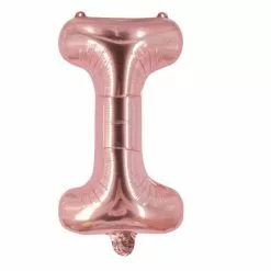 Ballon Mylar Lettre I Rose Gold 100cm