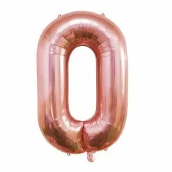 Ballon Mylar Lettre O Rose Gold 100cm