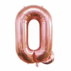 Ballon Mylar Lettre Q Rose Gold 40cm