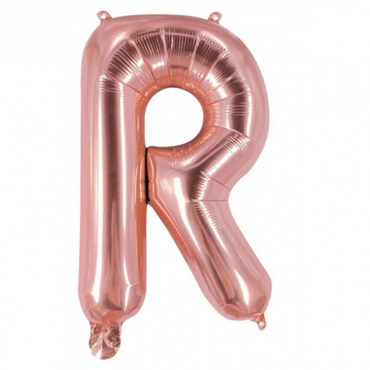 Ballon Mylar Lettre R Rose Gold 100cm 3 Ballon Mylar Lettre R Rose Gold 100cm