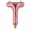 Ballon Mylar Lettre T Rose Gold 100cm