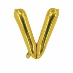 Ballon Mylar Lettre V Or 100cm