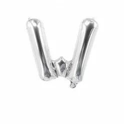 Ballon Mylar Lettre W Argent 100cm