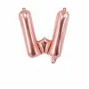 Ballon Mylar Lettre W Or/rose 40cm