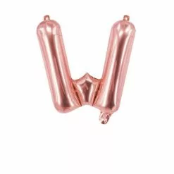 Ballon Mylar Lettre W Or/rose 40cm