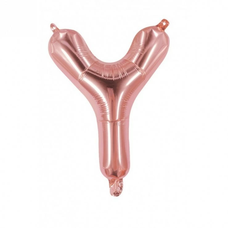 Ballon Mylar Lettre Y Rose Gold 100cm 3 Ballon Mylar Lettre Y Rose Gold 100cm