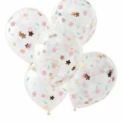 Ballons Confettis Fleurs