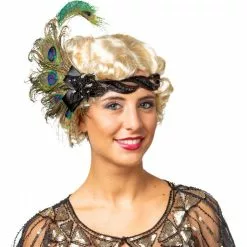 Bandeau Années 20 Luxe Plumes De Paon