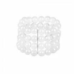 Bracelet Flapper Perle Blanche