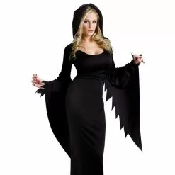 Hooded Gown 5 Hooded Gown -J. Valentine Catalog Soldes robe noire halloween a capuche 1